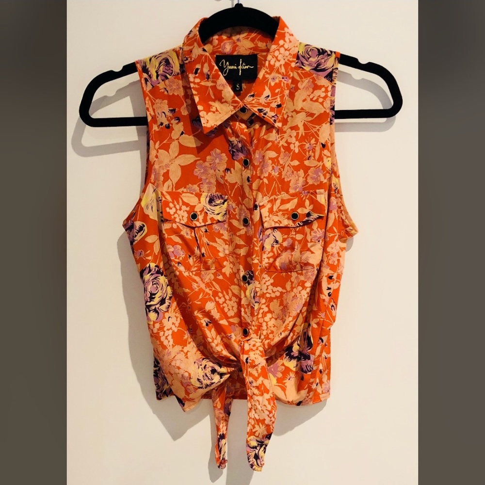 Yumi Kim Floral Print Crop Top Size S